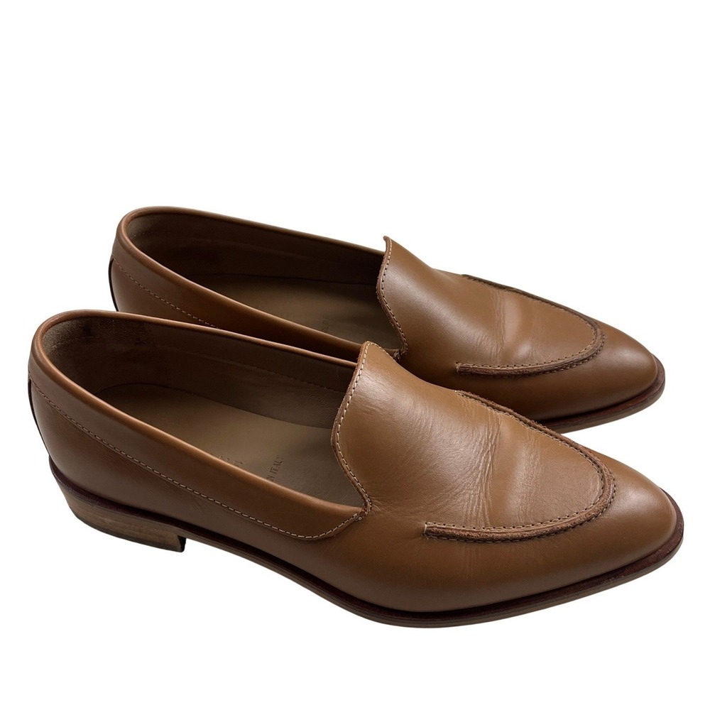 Everlane The Modern Loafer Tan Italian Leather Women's Sz 6 Classic Minimalist